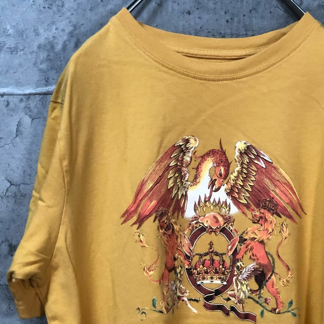 【QUEEN】トリ ライオン 王冠 USA輸入 バンド Tシャツ メンズのトップス(Tシャツ/カットソー(半袖/袖なし))の商品写真