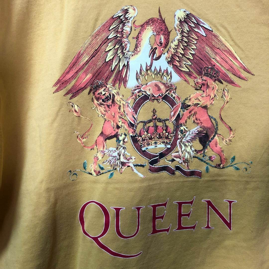【QUEEN】トリ ライオン 王冠 USA輸入 バンド Tシャツ メンズのトップス(Tシャツ/カットソー(半袖/袖なし))の商品写真