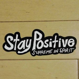 SUPREME STAY POSITIVE STICKER