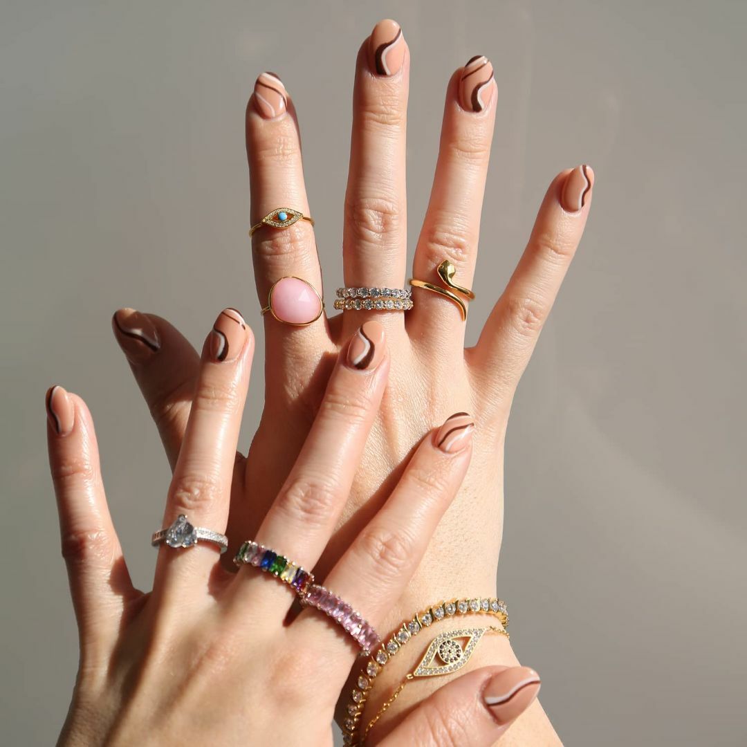 色:Gold-Tone_指輪のサイズ:16Bling Jewelry キュー レディースのアクセサリー(その他)の商品写真