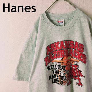 ヘインズ(Hanes)のH1 レイザーバックス　半袖　Tシャツ　USA製　ヘインズ　Ｌメンズ(Tシャツ/カットソー(半袖/袖なし))