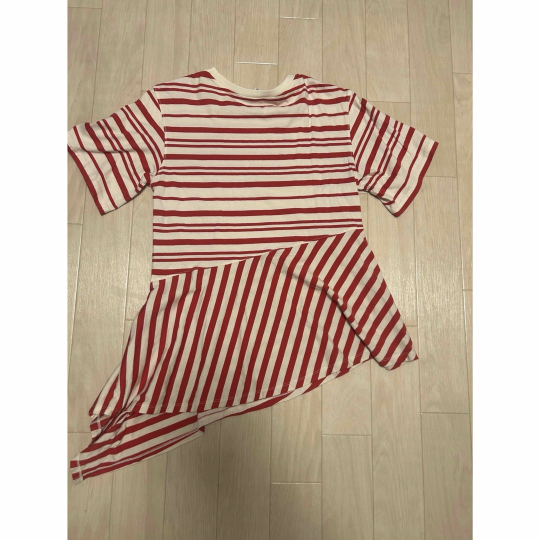 UNIQLO(ユニクロ)のユニクロ JWANDERSON フレアヘムボーダーT S レディースのトップス(Tシャツ(半袖/袖なし))の商品写真