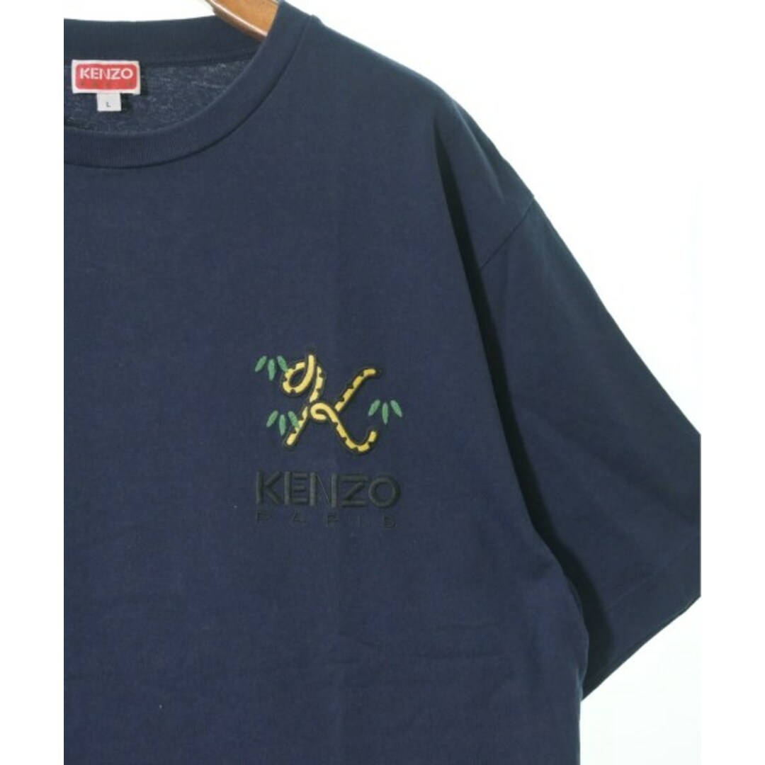 KENZO(ケンゾー)のKENZO ケンゾー Tシャツ・カットソー L 紺 【古着】【中古】 メンズのトップス(Tシャツ/カットソー(半袖/袖なし))の商品写真