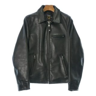 ショット(schott)のSchott ショット ライダース 36(XS位) 黒 【古着】【中古】(ライダースジャケット)