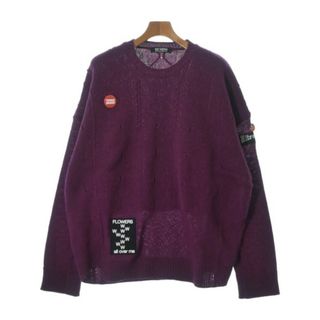 RAF SIMONS - RAF SIMONS ラフシモンズ ニット・セーター XS 紫 RAF SIMONS - RAF SIMONS ラフシモンズ ニット・セーター XS 紫