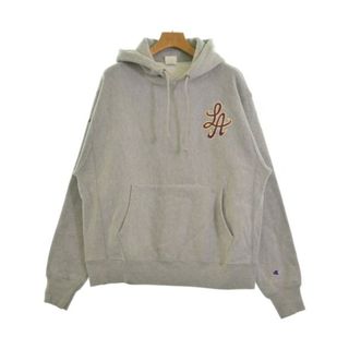 チャンピオン(Champion)のCHAMPION チャンピオン パーカー L グレー 【古着】【中古】(パーカー)