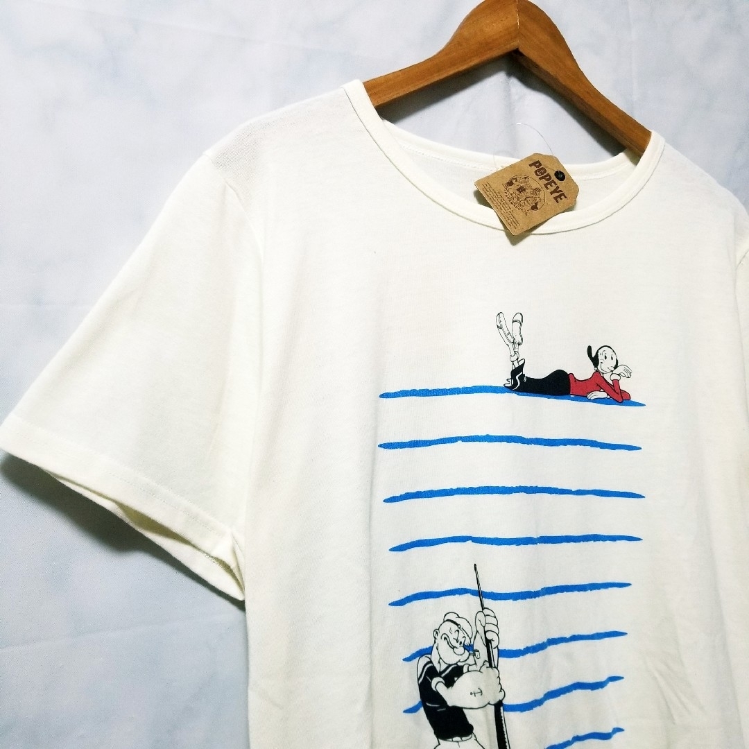 POPEYE　ポパイ　新品　Tシャツ  半袖　オリーブ　レディース　LLサイズ レディースのトップス(Tシャツ(半袖/袖なし))の商品写真