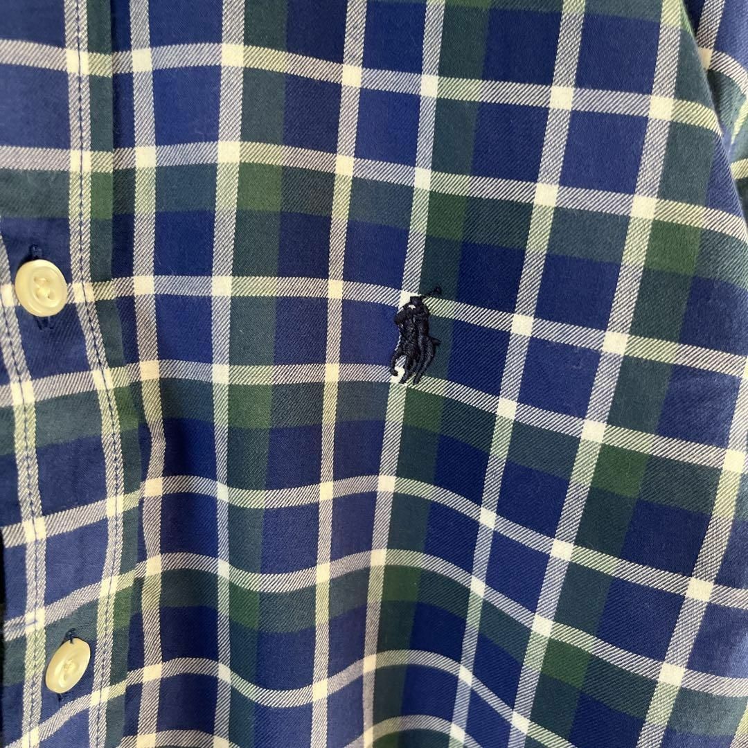 Ralph Lauren(ラルフローレン)のR2ラルフローレン　チェック柄シャツ　長袖　コットン　Ｌメンズ メンズのトップス(Tシャツ/カットソー(七分/長袖))の商品写真