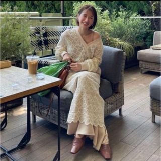 クラネ(CLANE)のCLANE クラネ VINTAGE LACE LOOSE ONE PIECE(ロングワンピース/マキシワンピース)