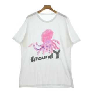 Ground Y グラウンド　ワイ Tシャツ・カットソー 3(M位) 白 【古着】【中古】