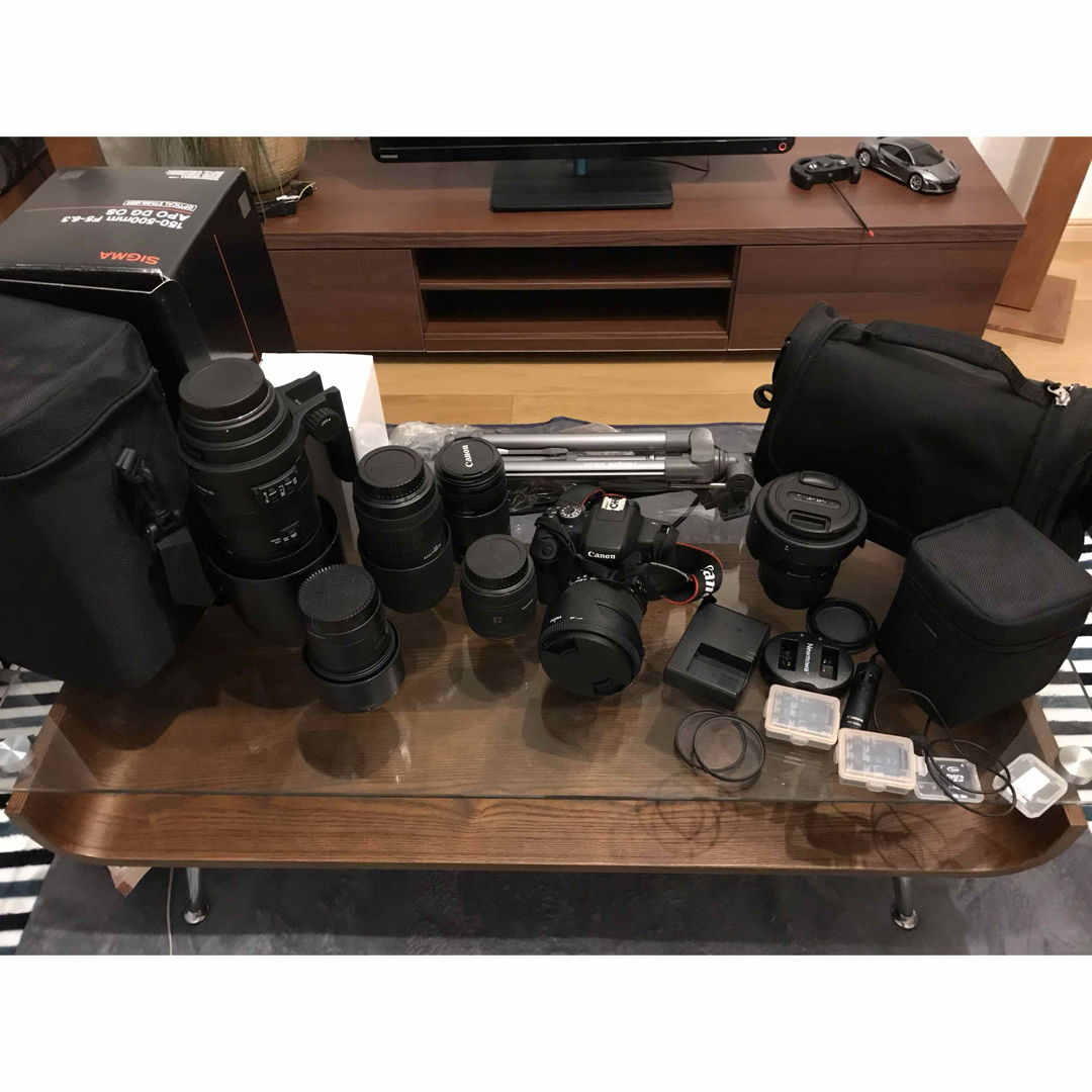 Canon(キヤノン)のカメラ引退につき一式まとめ売りします。 スマホ/家電/カメラのカメラ(デジタル一眼)の商品写真