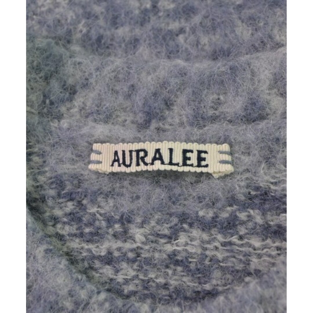 AURALEE(オーラリー)のAURALEE ニット・セーター 4(M位) 青系xグレー系(ミックス) 【古着】【中古】 メンズのトップス(ニット/セーター)の商品写真