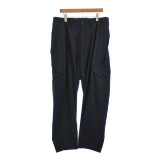 Y's for men ワイズフォーメン カーゴパンツ 3(L位) 黒 【古着】【中古】(ワークパンツ/カーゴパンツ)