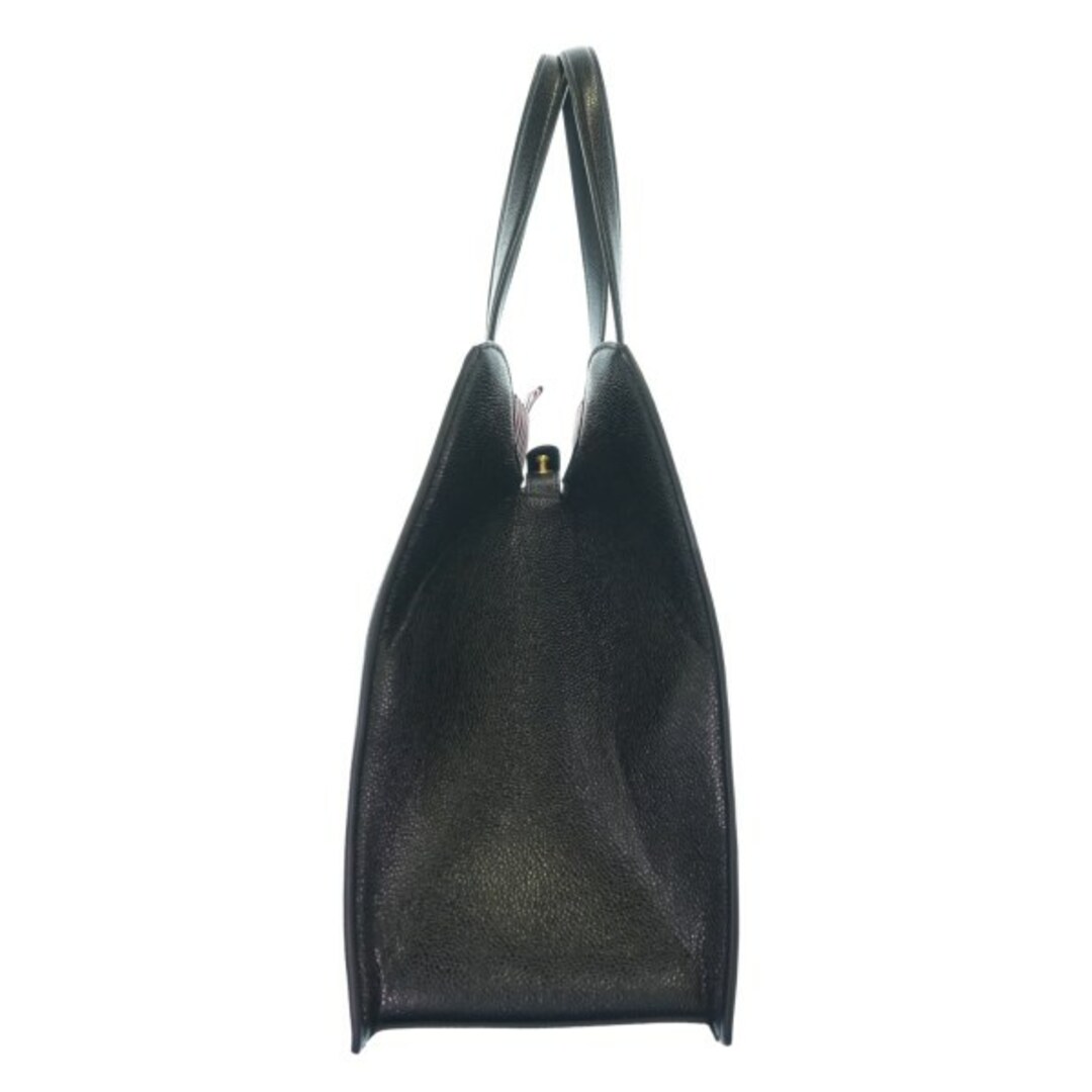 THOM BROWNE - THOM BROWNE トムブラウン トートバッグ - 黒 THOM BROWNE - THOM BROWNE トムブラウン トートバッグ - 黒