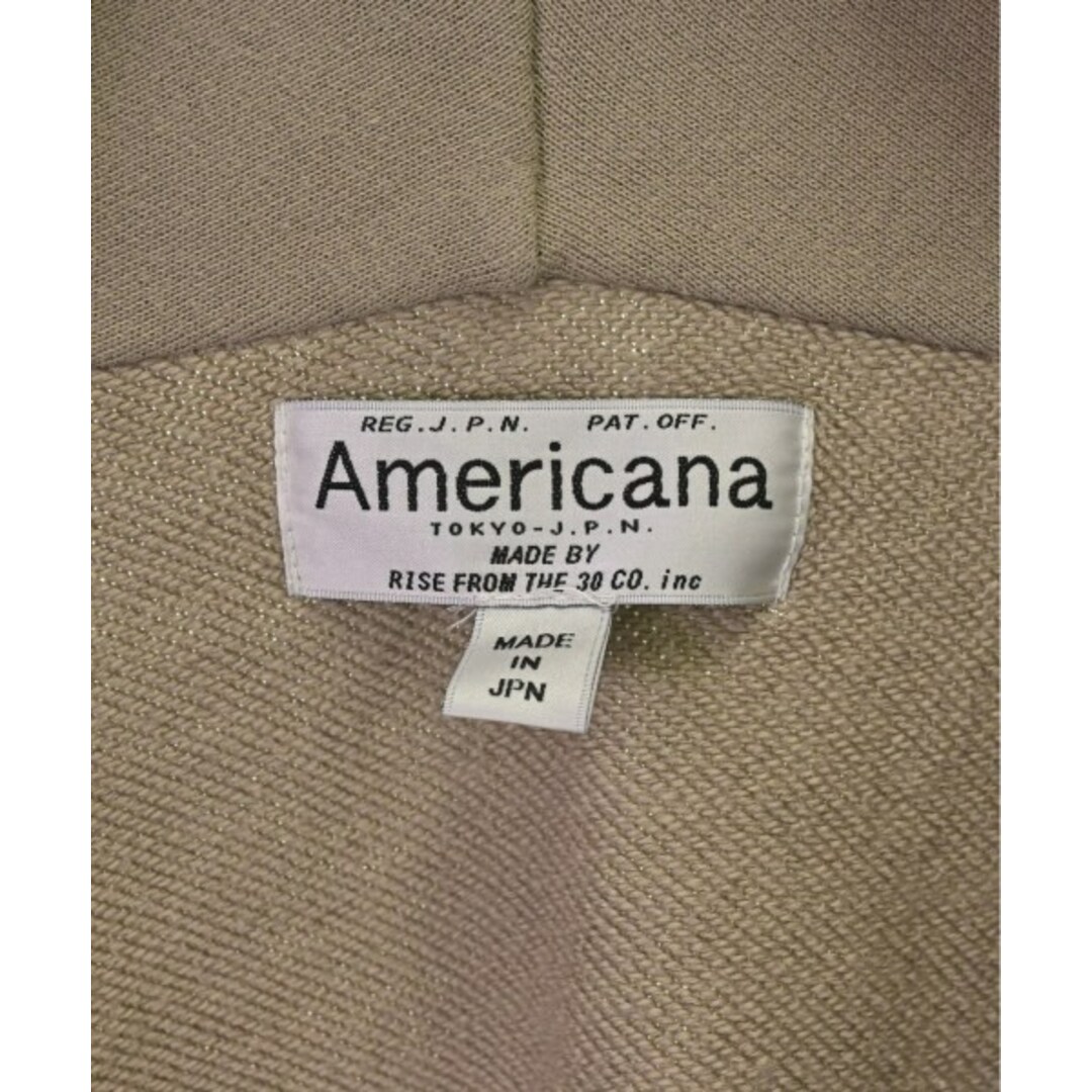 AMERICANA(アメリカーナ)のAmericana アメリカーナ パーカー F ベージュ 【古着】【中古】 レディースのトップス(パーカー)の商品写真