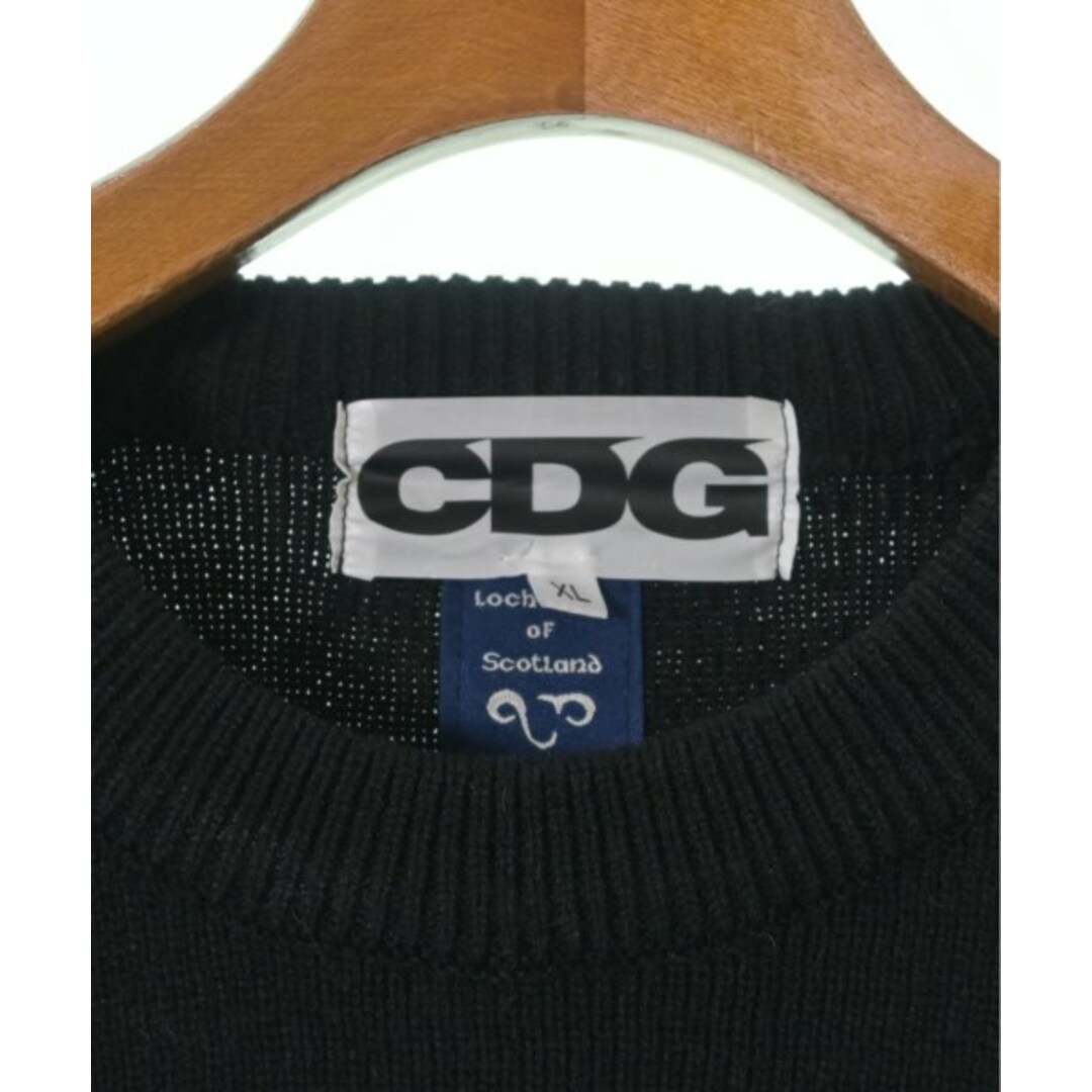 CDG シーディージー ニット・セーター XL 黒 【古着】【中古】 メンズのトップス(ニット/セーター)の商品写真