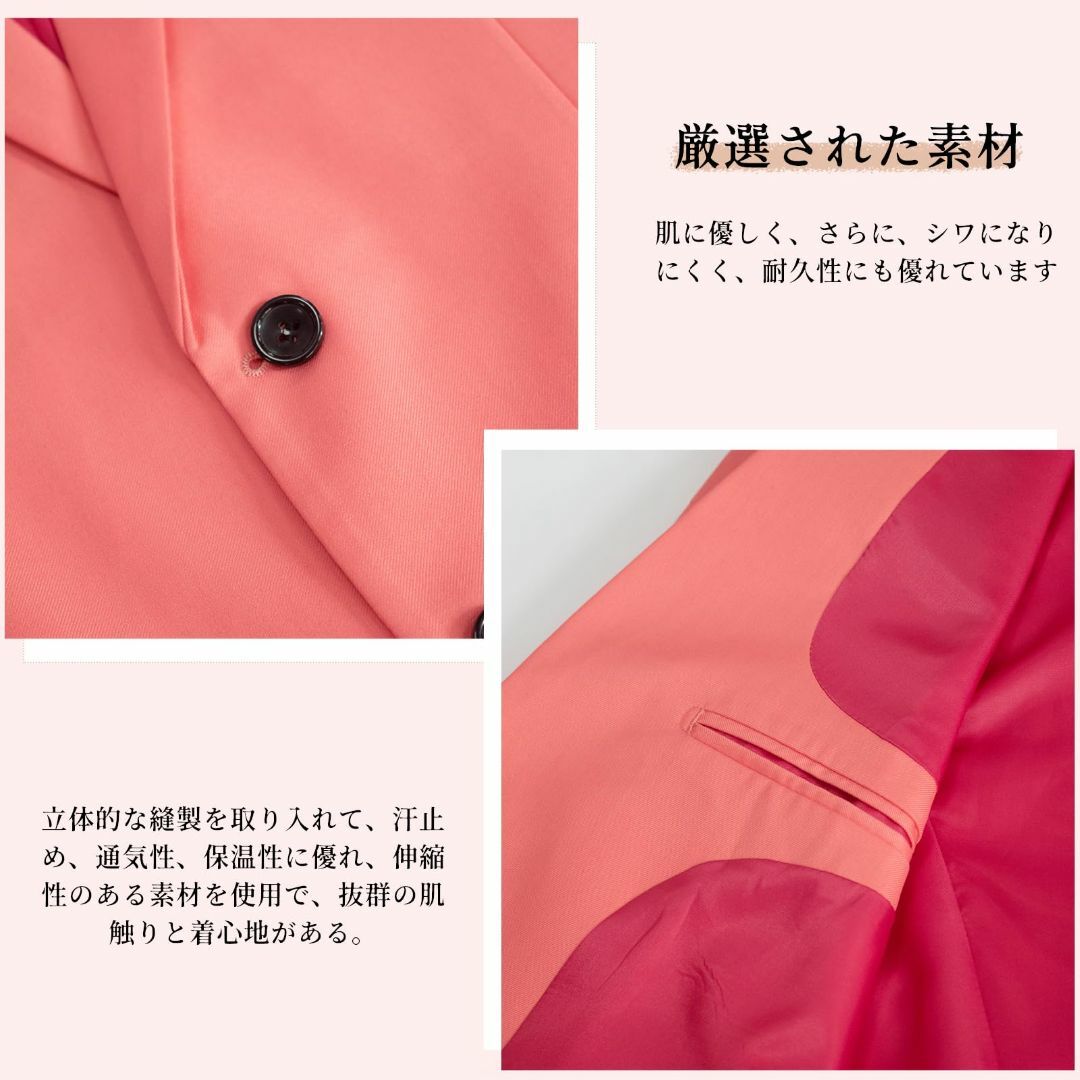 [Evrsutu] ジャケット メンズ ピンク ブレザー メンズ 大きいサイズ  メンズのファッション小物(その他)の商品写真