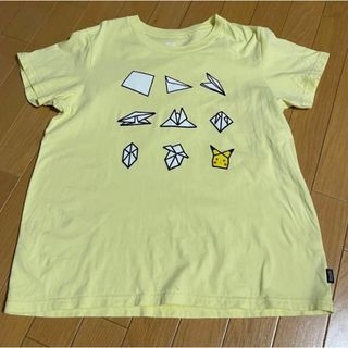 ユニクロ　ポケモン　ピカチュウ　折り紙　Tシャツ　XL(Tシャツ(半袖/袖なし))