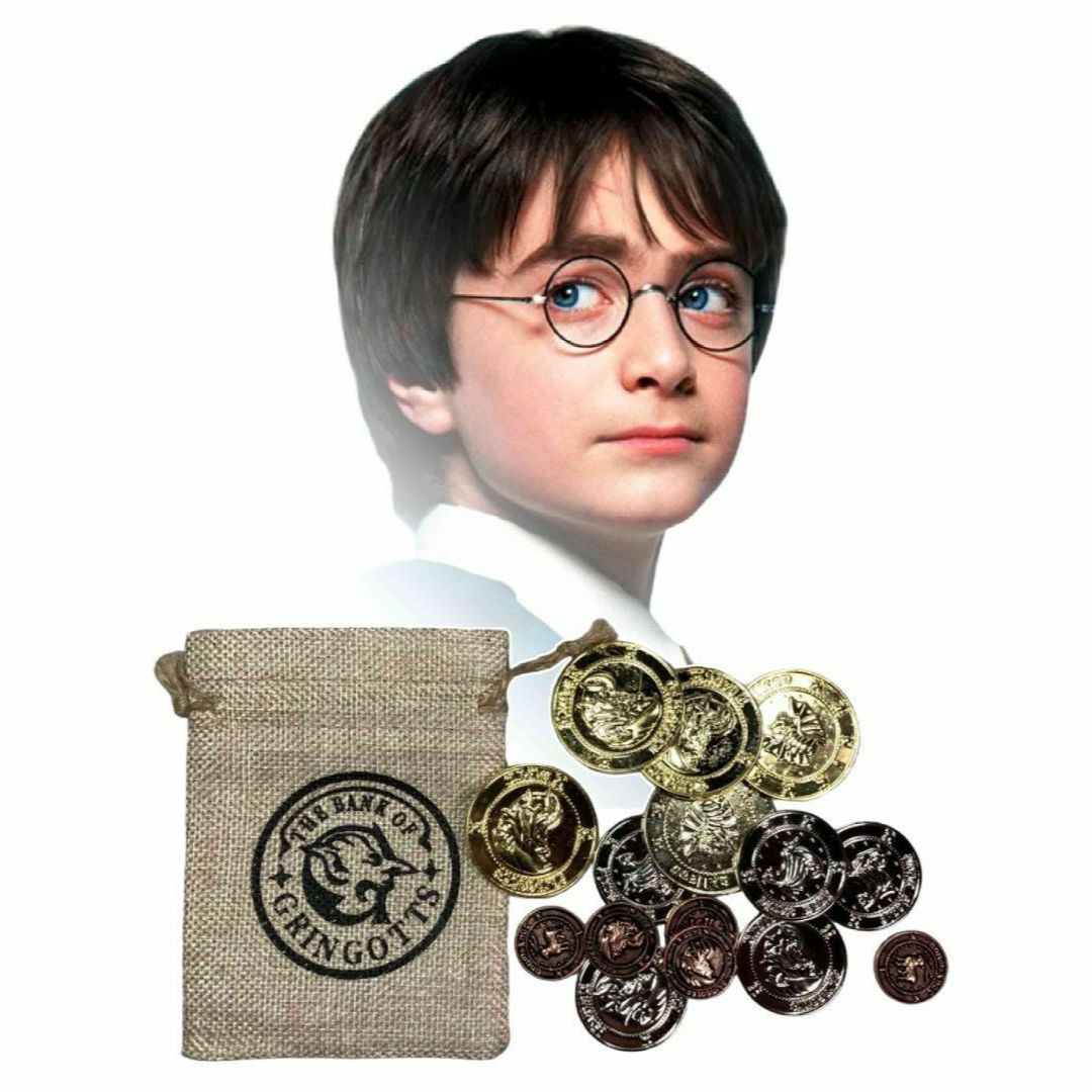 「ハリー・ポッター　グリンゴッツ魔法銀行 プラ製 コイン ＆ 専用袋」 512 エンタメ/ホビーのアニメグッズ(その他)の商品写真