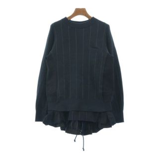 サカイ(sacai)のsacai サカイ Tシャツ・カットソー 1(S位) 紺 【古着】【中古】(カットソー(半袖/袖なし))