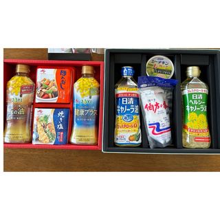 アジノモト(味の素)の味の素ギフト　サラダ油　シーチキン　調味料　日清　塩　まとめ売り(調味料)