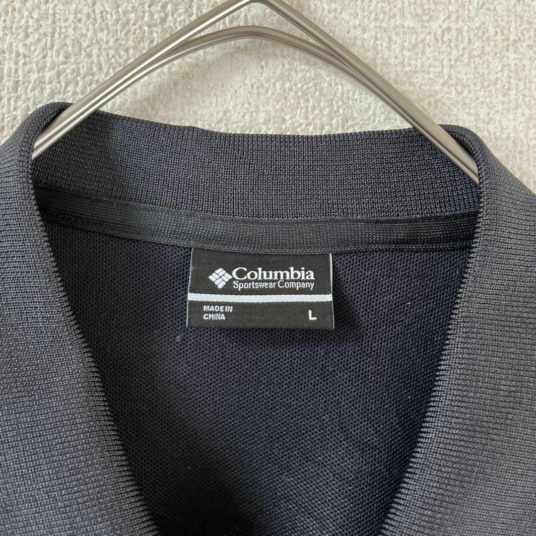 Columbia(コロンビア)のI1 コロンビア　ポロシャツ　半袖　スナップボタン　Ｌメンズ 黒　ゆったり メンズのトップス(ポロシャツ)の商品写真