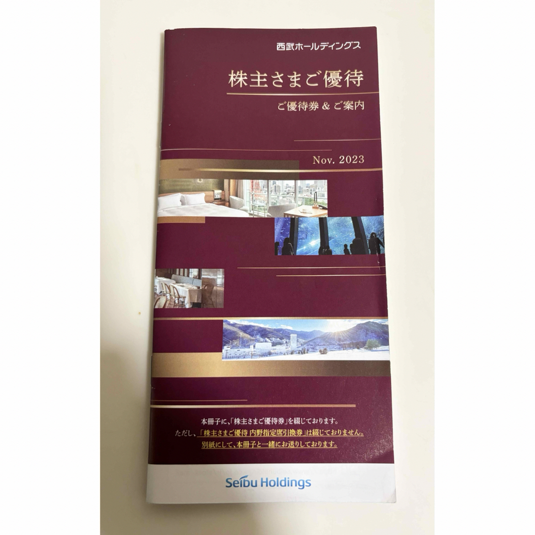 埼玉西武ライオンズ(サイタマセイブライオンズ)の西武ホールディングス 株主優待券 共通割引券4枚　レストラン割引券他 チケットの優待券/割引券(その他)の商品写真