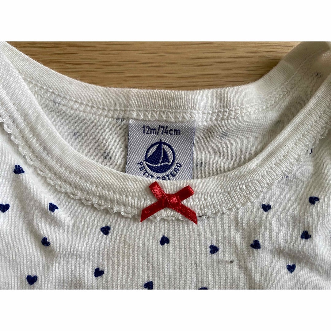 PETIT BATEAU(プチバトー)のプチバトー　6点セット　67-84cm キッズ/ベビー/マタニティのベビー服(~85cm)(ロンパース)の商品写真