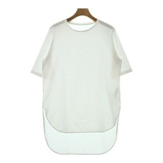 エイトン(ATON)のATON エイトン Tシャツ・カットソー 2(M位) 白 【古着】【中古】(カットソー(半袖/袖なし))