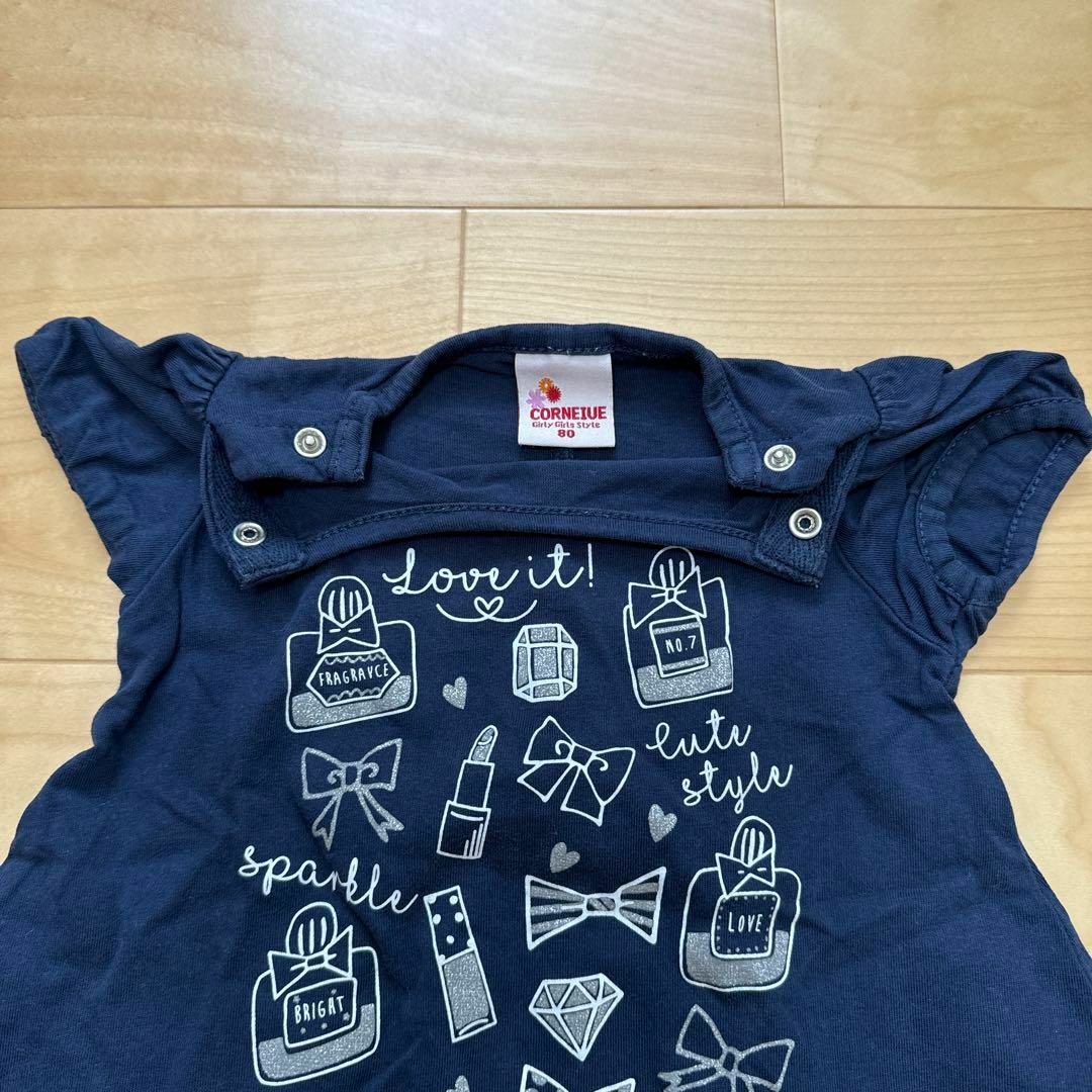 Seraph(セラフ)の中古品　Seraph 半袖Tシャツ　ショートパンツ　子供服　上下SET 80cm キッズ/ベビー/マタニティのベビー服(~85cm)(Ｔシャツ)の商品写真