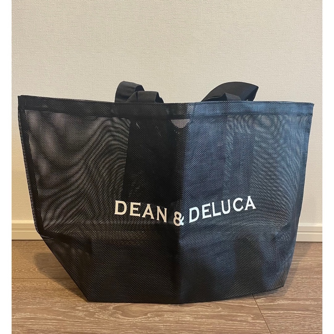 DEAN & DELUCA(ディーンアンドデルーカ)の【新品】DEAN＆DELUCAディーン&デルーカメッシュバックブラックBIG レディースのバッグ(トートバッグ)の商品写真