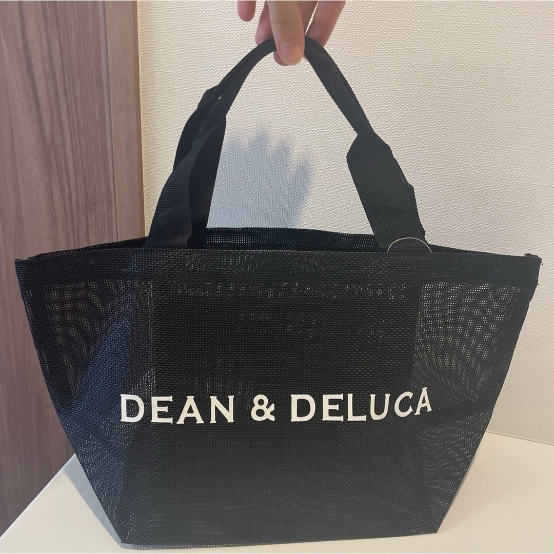 DEAN & DELUCA(ディーンアンドデルーカ)の【新品】DEAN＆DELUCAディーン&デルーカメッシュバックブラックS レディースのバッグ(トートバッグ)の商品写真