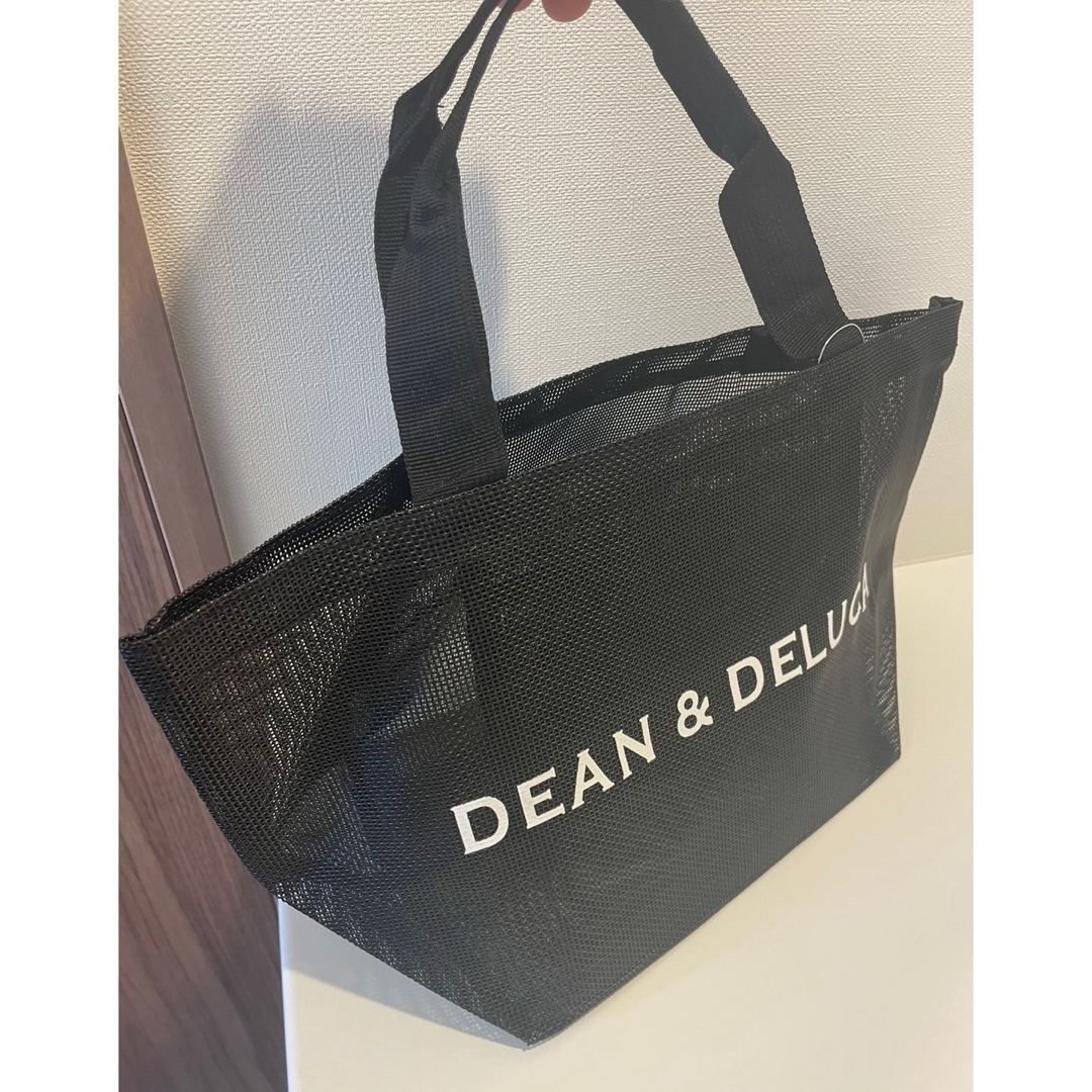 DEAN & DELUCA(ディーンアンドデルーカ)の【新品】DEAN＆DELUCAディーン&デルーカメッシュバックブラックS レディースのバッグ(トートバッグ)の商品写真