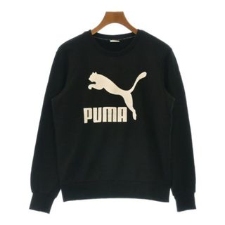 プーマ(PUMA)のPUMA プーマ スウェット M 黒 【古着】【中古】(トレーナー/スウェット)