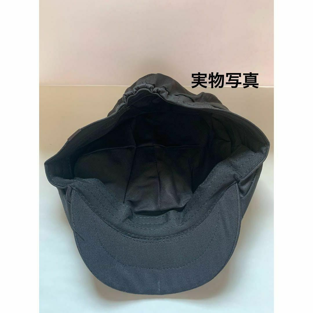 ブラック キャスケット 帽子 メンズ ワンサイズ カジュアル オールシーズン メンズの帽子(キャスケット)の商品写真