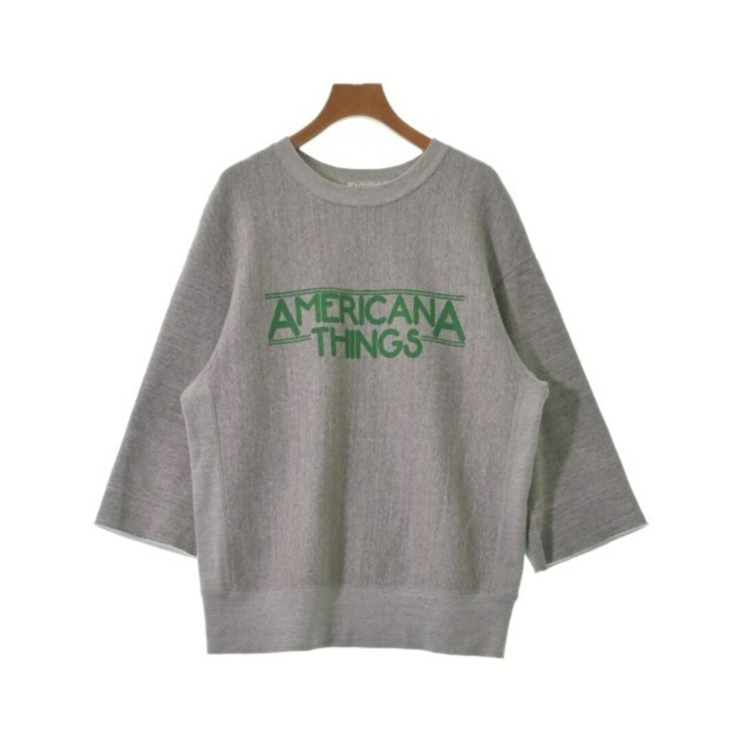 AMERICANA(アメリカーナ)のAmericana アメリカーナ Tシャツ・カットソー F グレー 【古着】【中古】 レディースのトップス(カットソー(半袖/袖なし))の商品写真