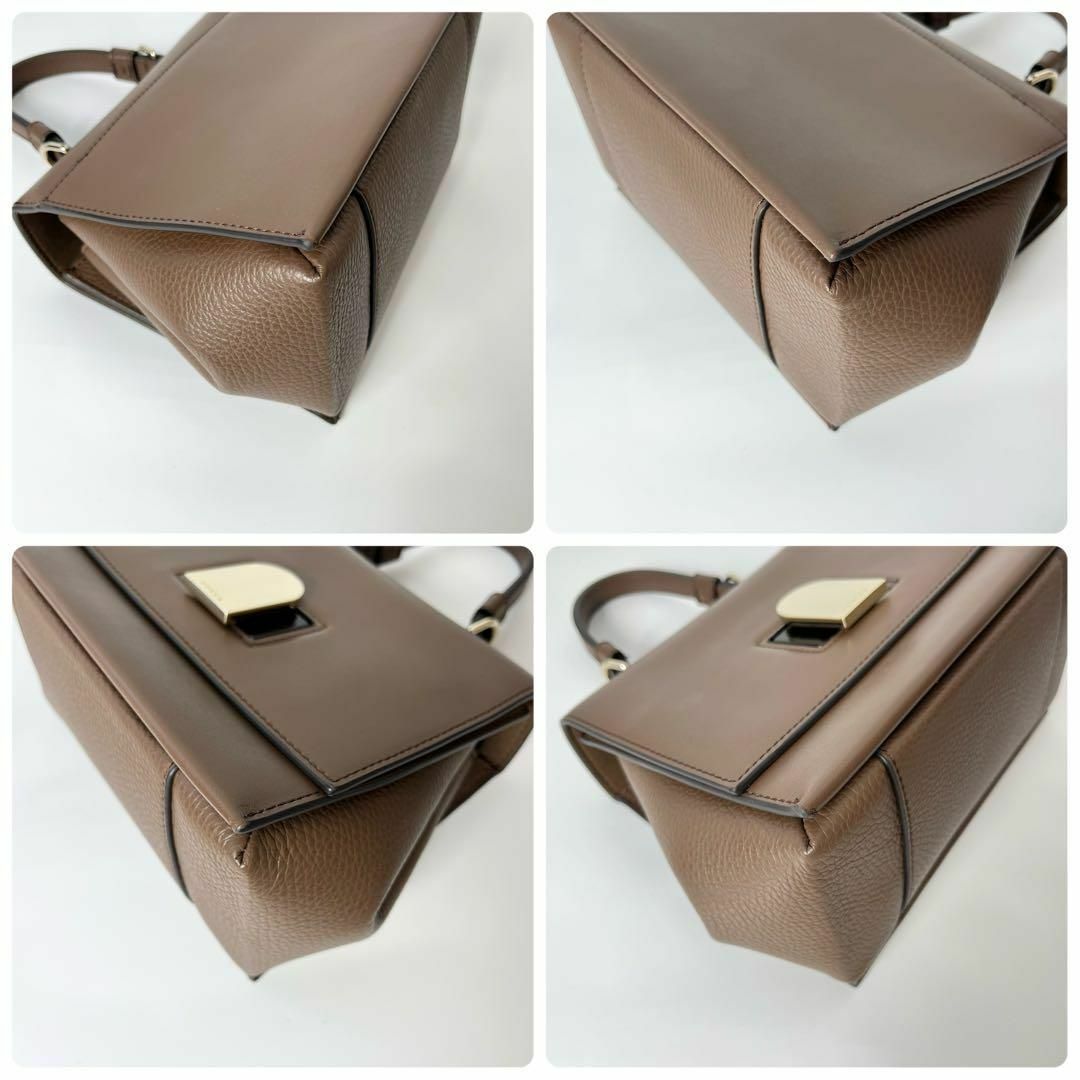 Furla(フルラ)の【美品・保存袋付】フルラ　エマ　トップハンドル　2wayハンドバッグ　ブラウン レディースのバッグ(ハンドバッグ)の商品写真