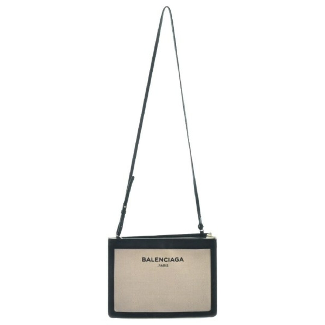 Balenciaga(バレンシアガ)のBALENCIAGA バレンシアガ ショルダーバッグ - ベージュx紺 【古着】【中古】 レディースのバッグ(ショルダーバッグ)の商品写真