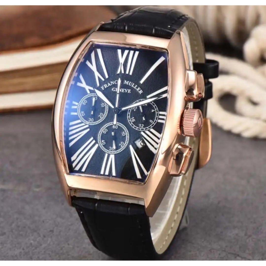 究極の高見え 腕時計本革ベルト シンプル かっこいい おすすめ ユニセックス メンズの時計(レザーベルト)の商品写真