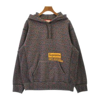 シュプリーム(Supreme)のSupreme シュプリーム パーカー M グレー系xピンク系x紫等(花柄) 【古着】【中古】(パーカー)