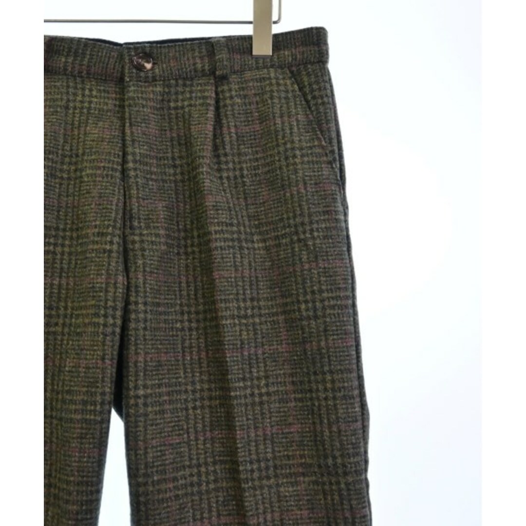 HILDITCH CLOTHING スラックス M 緑系x赤系(チェック) 【古着】【中古】 メンズのパンツ(スラックス)の商品写真