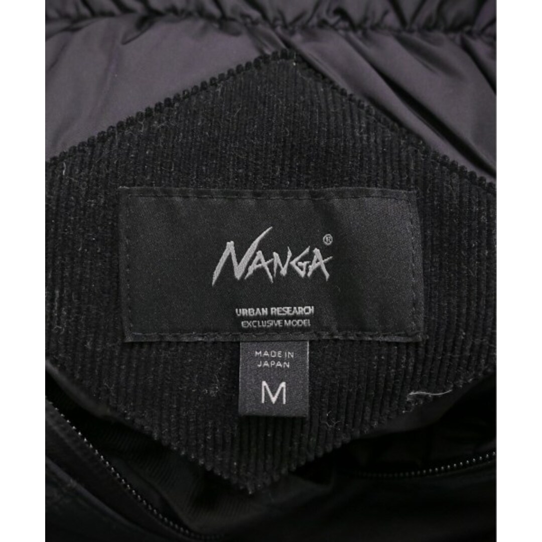 NANGA(ナンガ)のNANGA ナンガ ダウンジャケット/ダウンベスト M 黒 【古着】【中古】 メンズのジャケット/アウター(ダウンジャケット)の商品写真