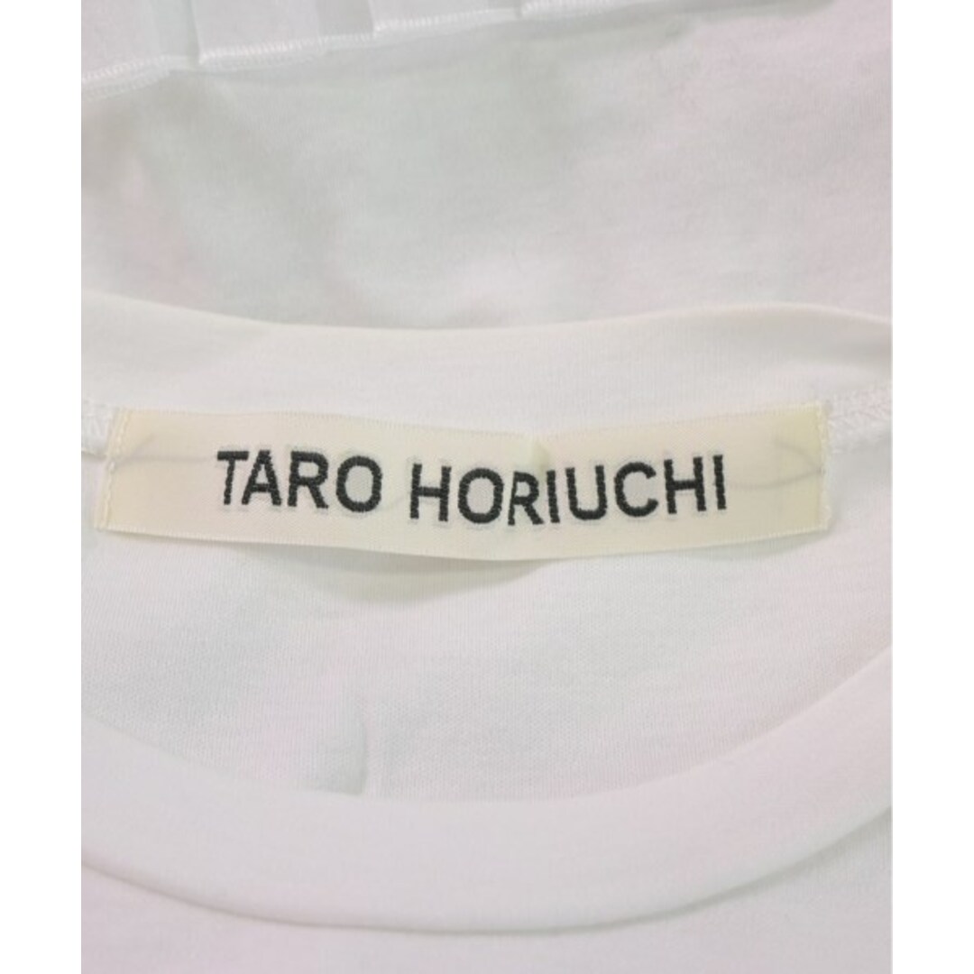 TARO HORIUCHI(タロウホリウチ)のTARO HORIUCHI タロウホリウチ Tシャツ・カットソー 2(M位) 白 【古着】【中古】 レディースのトップス(カットソー(半袖/袖なし))の商品写真