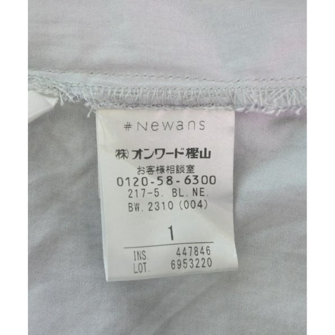 #Newans ハッシュニュアンス ブラウス 1(S位) グレー 【古着】【中古】 レディースのトップス(シャツ/ブラウス(長袖/七分))の商品写真