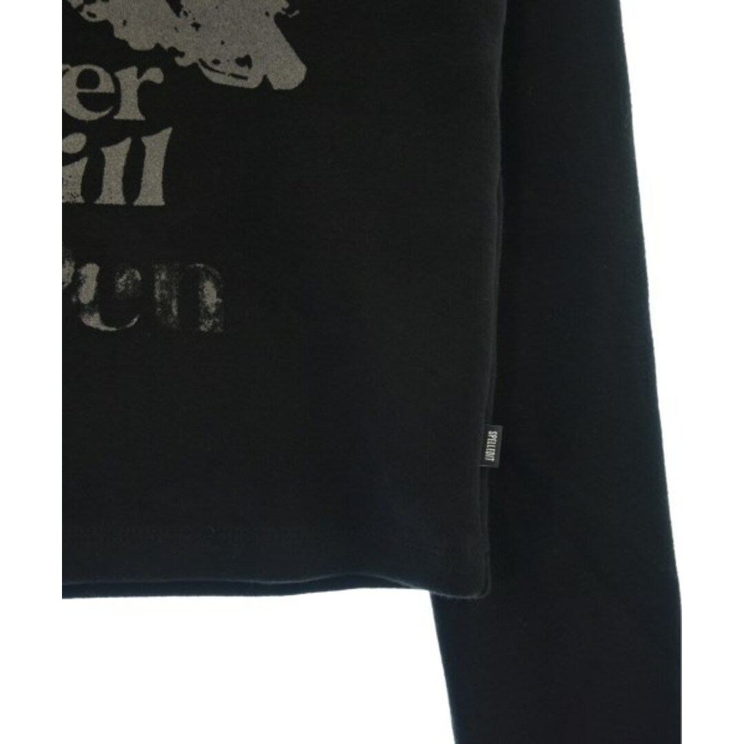 SPELLEDIT スペルエディット Tシャツ・カットソー -(M位) 黒 【古着】【中古】 レディースのトップス(カットソー(半袖/袖なし))の商品写真