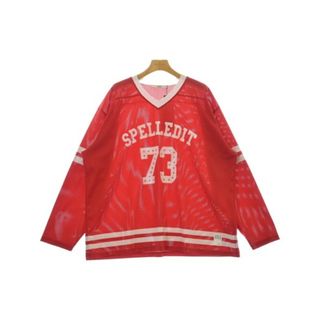 SPELLEDIT スペルエディット Tシャツ・カットソー -(M位) 赤 【古着】【中古】(カットソー(半袖/袖なし))