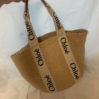 クロエ(Chloe)のクロエ ミフコ Woody Large Basket  ラージバスケット(ハンドバッグ)