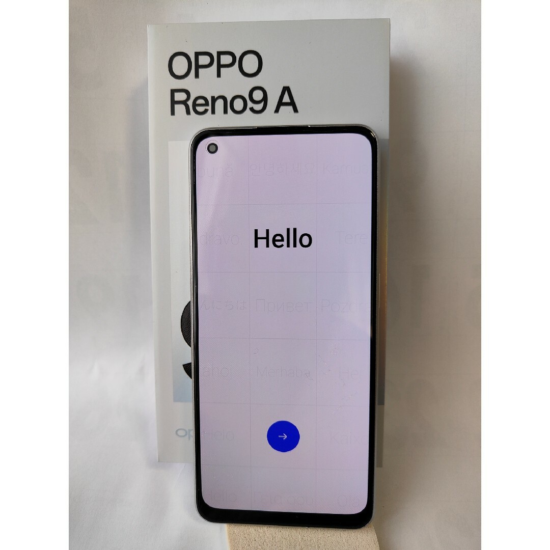 OPPO(オッポ)の【ふみ様専用】OPPO Reno9 ムーンホワイト Ymobile版 スマホ/家電/カメラのスマートフォン/携帯電話(スマートフォン本体)の商品写真