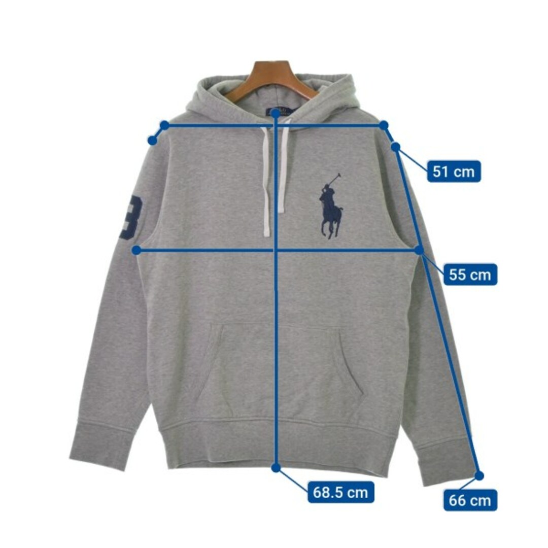 POLO RALPH LAUREN(ポロラルフローレン)のPolo Ralph Lauren ポロラルフローレン パーカー L グレー 【古着】【中古】 メンズのトップス(パーカー)の商品写真