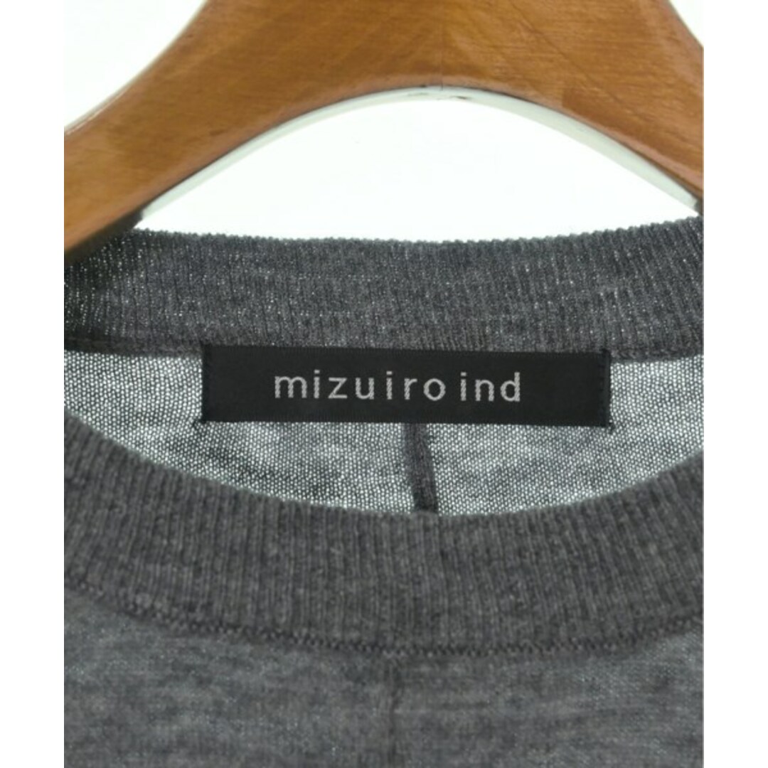 mizuiro ind(ミズイロインド)のmizuiro ind ミズイロインド ニット・セーター F グレー 【古着】【中古】 レディースのトップス(ニット/セーター)の商品写真